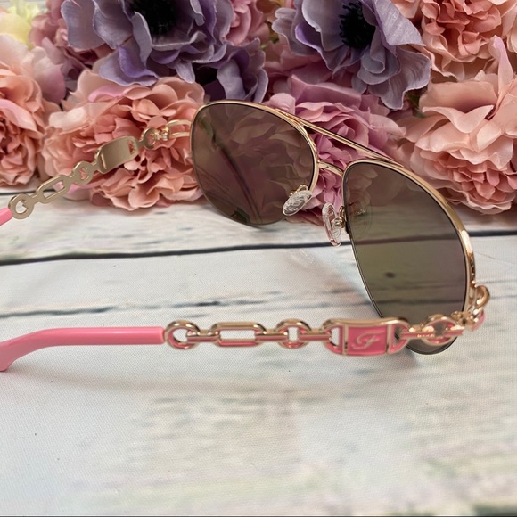 Fenchi Classic Pink Mirrored Aviator Sunglasses - Picture 9 of 16